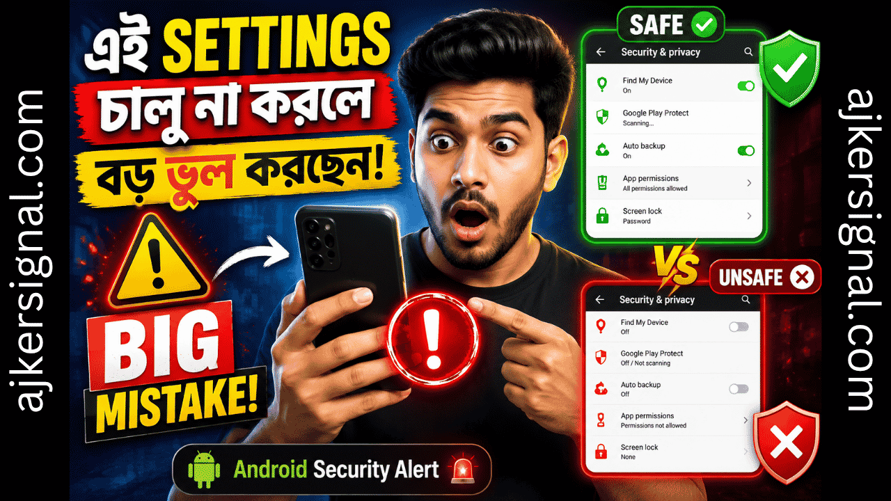 Android ফোনে এই ৭টি Settings চালু না করলে বড় ভুল করছেন | Security Tips