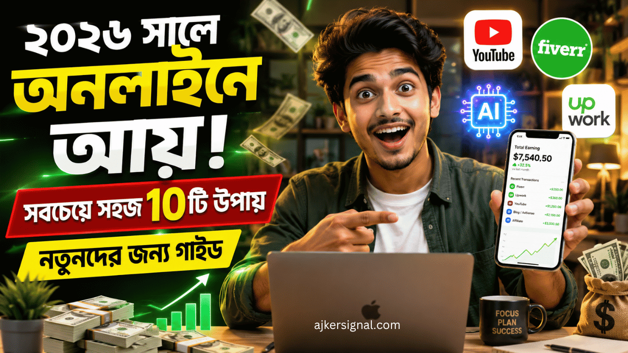 ২০২৬ সালে অনলাইনে আয় করার সহজ উপায়