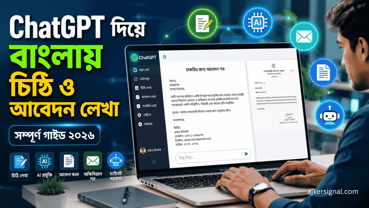 ChatGPT বাংলা চিঠি ও আবেদন লেখার গাইড