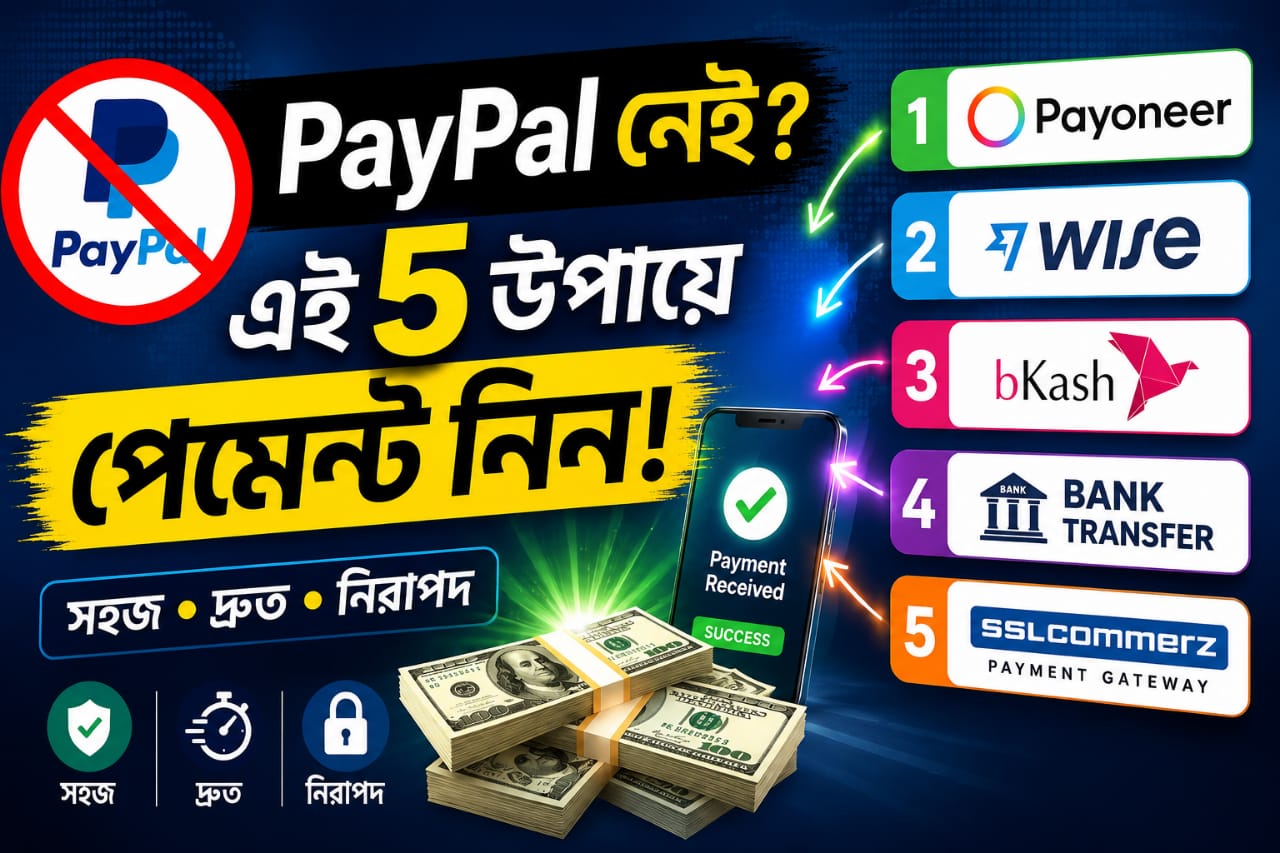 PayPal ছাড়া বাংলাদেশে পেমেন্ট নেওয়ার উপায়