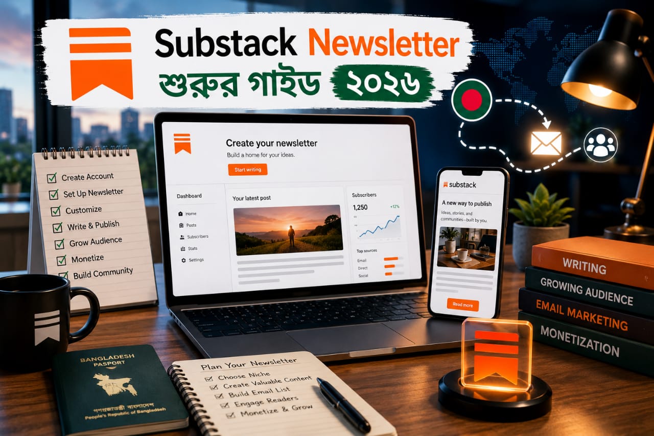 বাংলাদেশ থেকে Substack Newsletter শুরুর গাইড ২০২৬