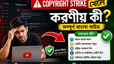 কপিরাইট স্ট্রাইক খেলে করণীয় কী
