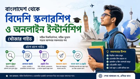 বাংলাদেশ থেকে বিদেশি স্কলারশিপ ও ইন্টার্নশিপ খোঁজার উপায়