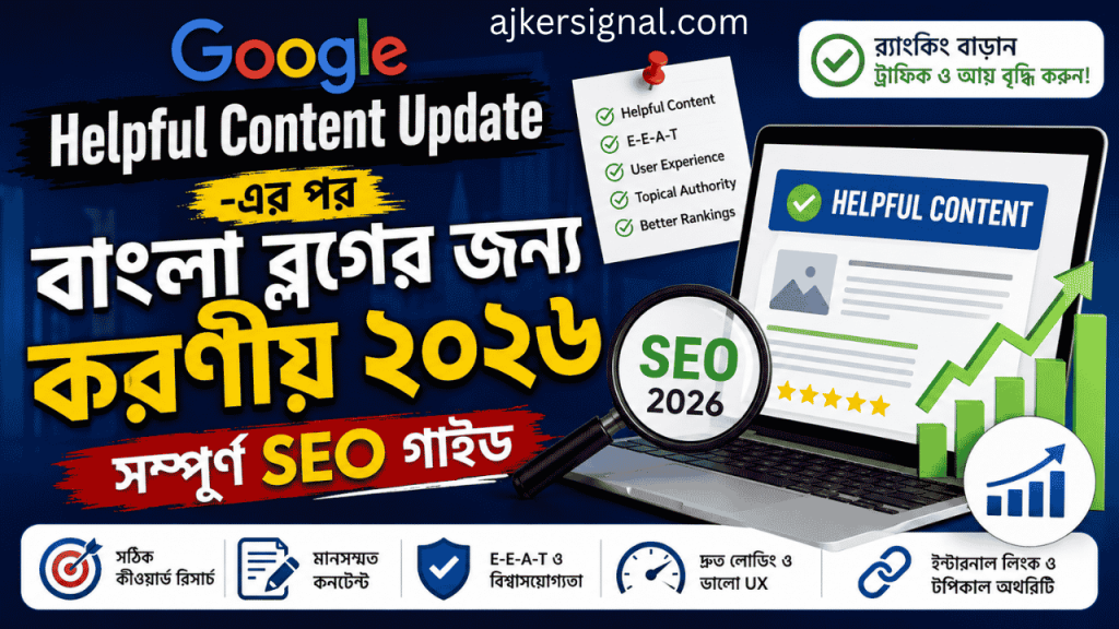 Google Helpful Content Update-এর পর বাংলা ব্লগ SEO গাইড ২০২৬
